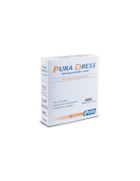 PURA DRESS GARZA 10X10CM 100PZ