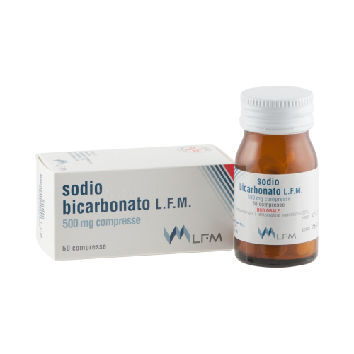 BICARB 50CPR 500MG FL