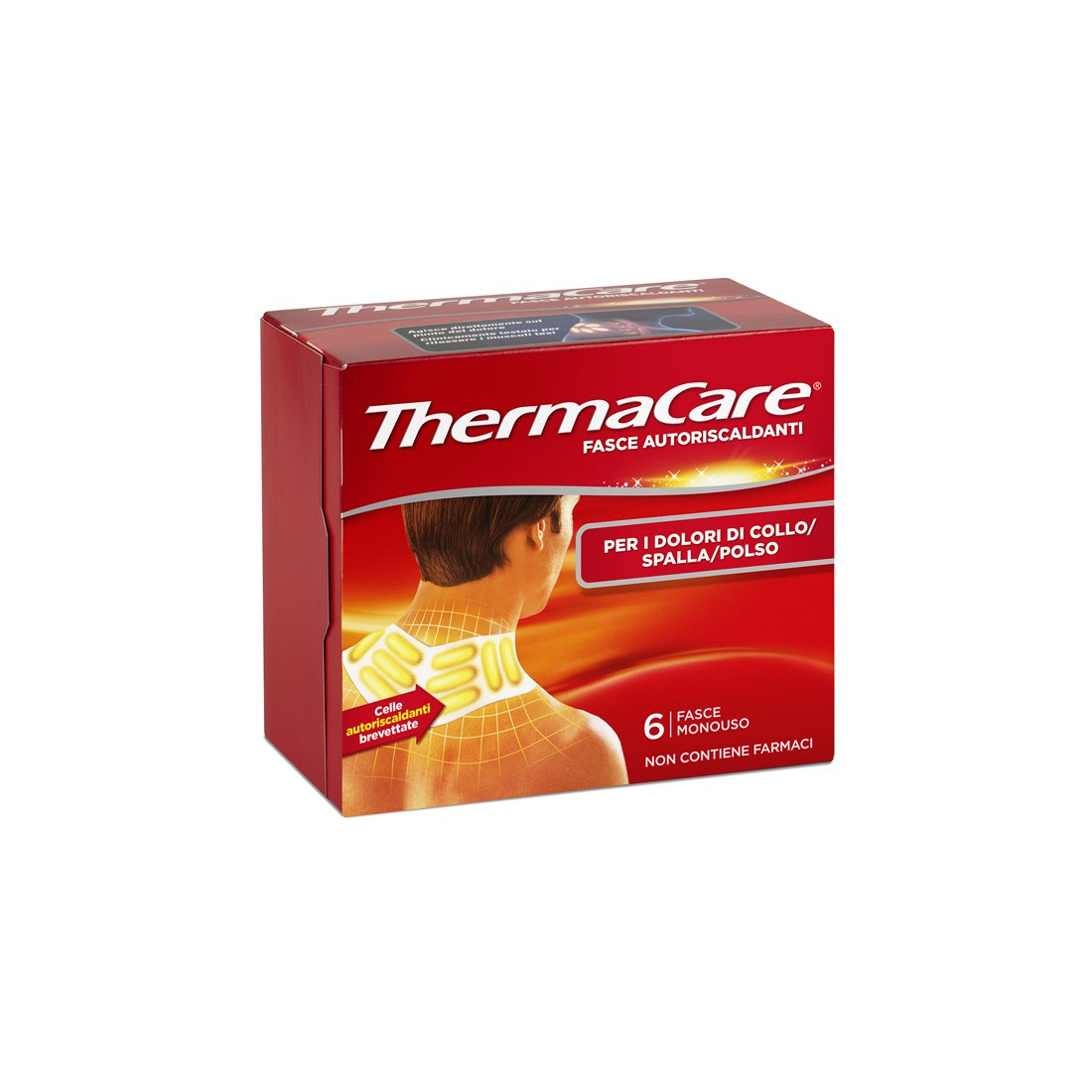 THERMACARE FASCE RISCALDANTI COLLO SPALLA POLSO 6 PEZZI