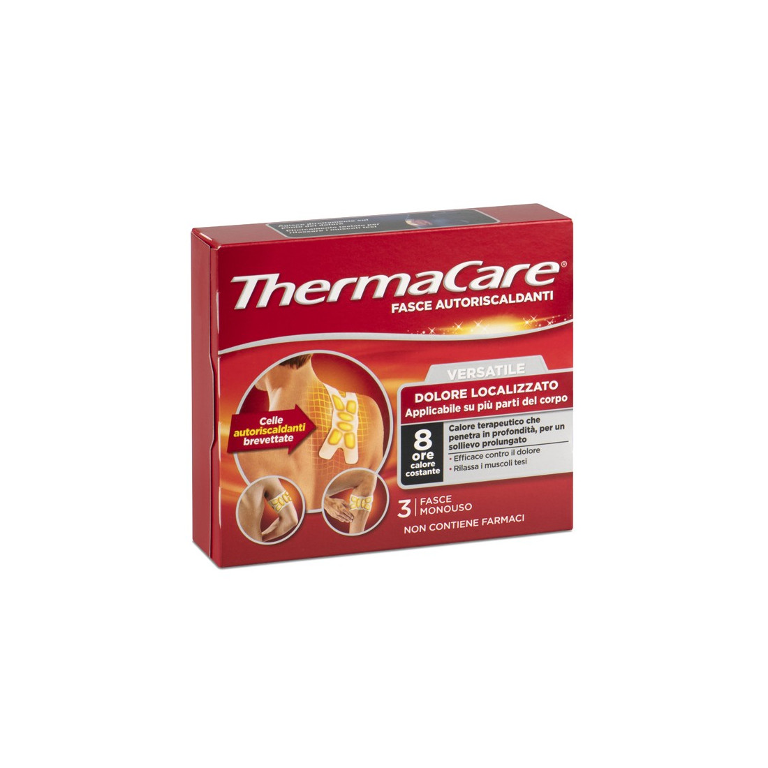 THERMACARE VERSATILE FASCE AUTORISCALDANTI 3 PEZZI