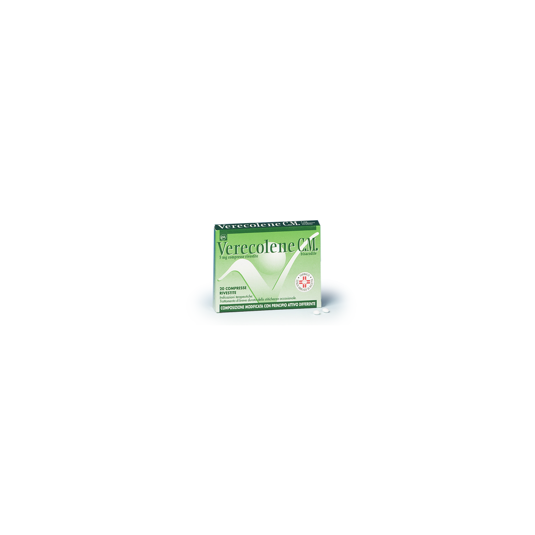 VERECOLENE CM 20CPR RIV 5MG