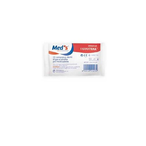 GARZA MEDS 12/8 10X10CM 25PZ