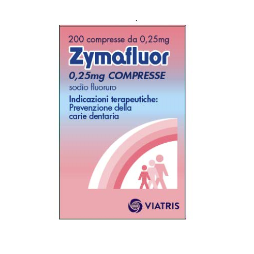ZYMAFLUOR 200CPR 0.25MG