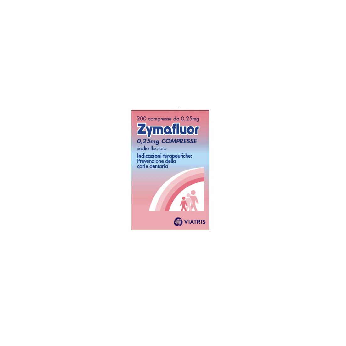 ZYMAFLUOR 200CPR 0.25MG