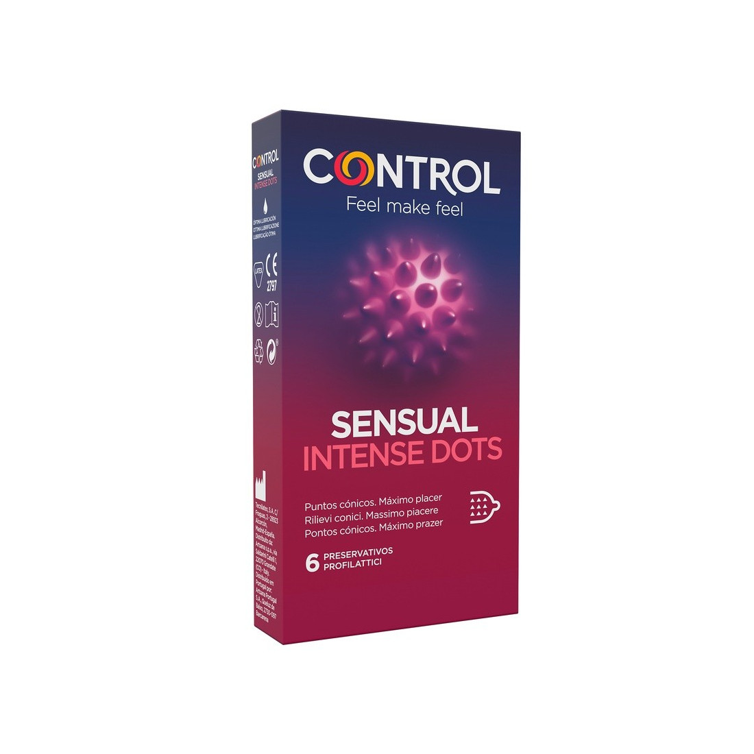 CONTROL SENSUAL INTENSE DOTS6P
