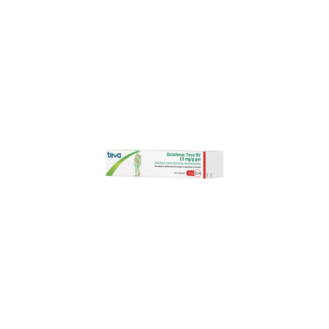DICLOFENAC TEVA GEL 60G 10MG/G