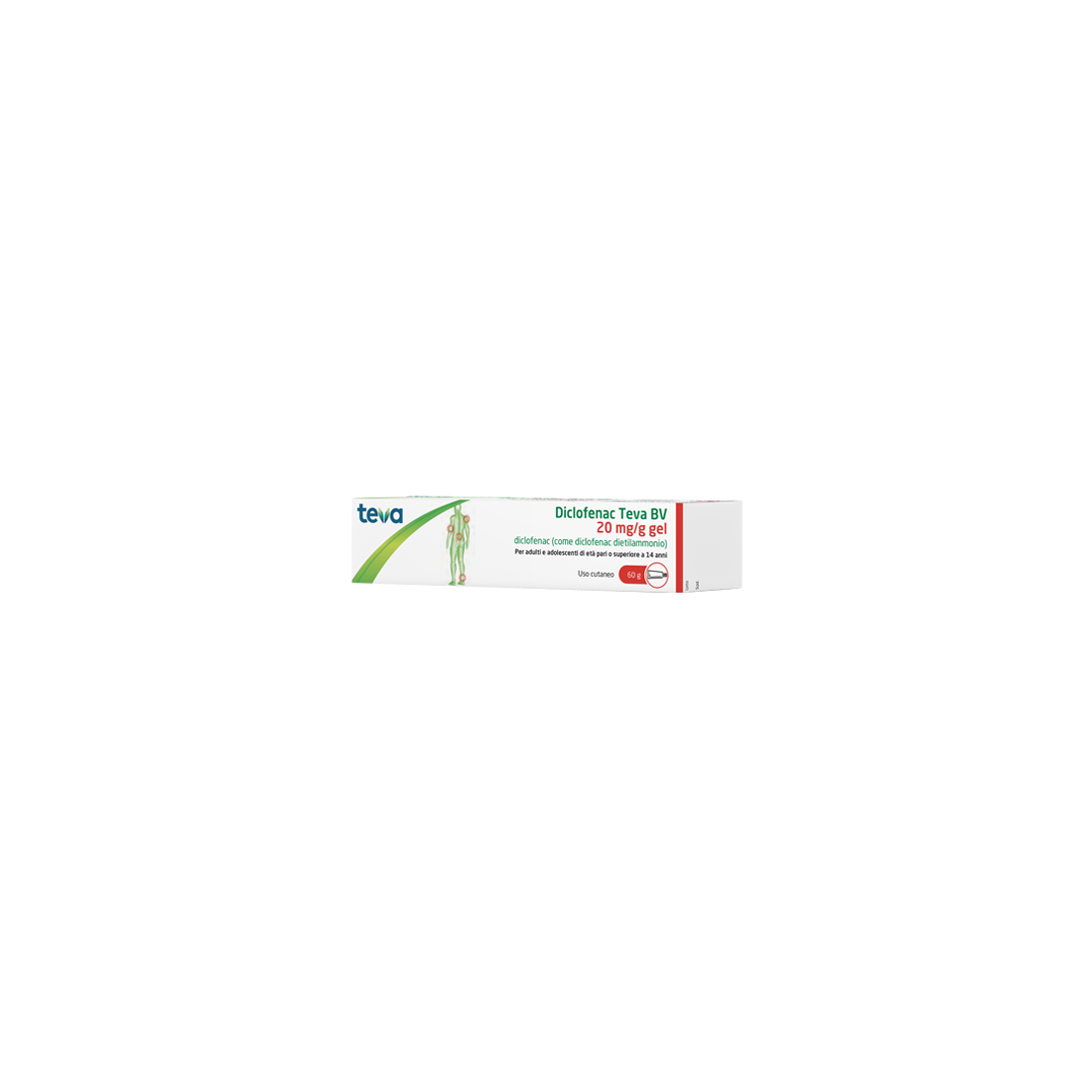DICLOFENAC TEVA GEL 60G 20MG/G