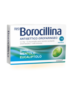 NEOBOROCILLINA ANTISETTICO 16 PASTIGLIE MENTA