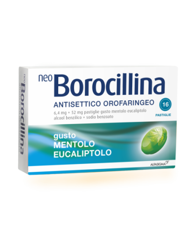 NEOBOROCILLINA ANTISETTICO 16 PASTIGLIE MENTA