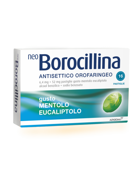 NEOBOROCILLINA ANTISETTICO 16 PASTIGLIE MENTA