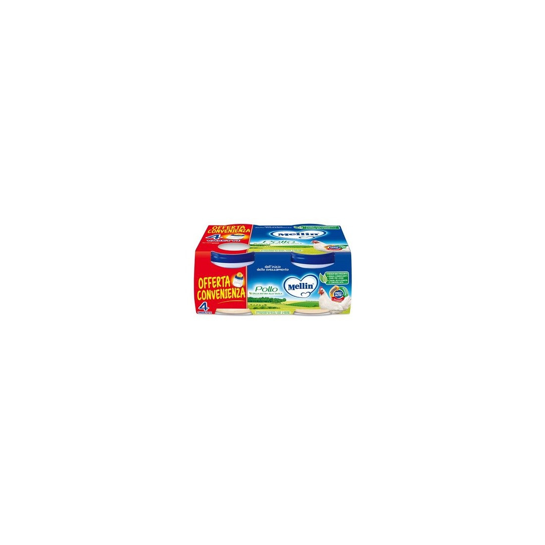 MELLIN OMOG POLLO 4X80G
