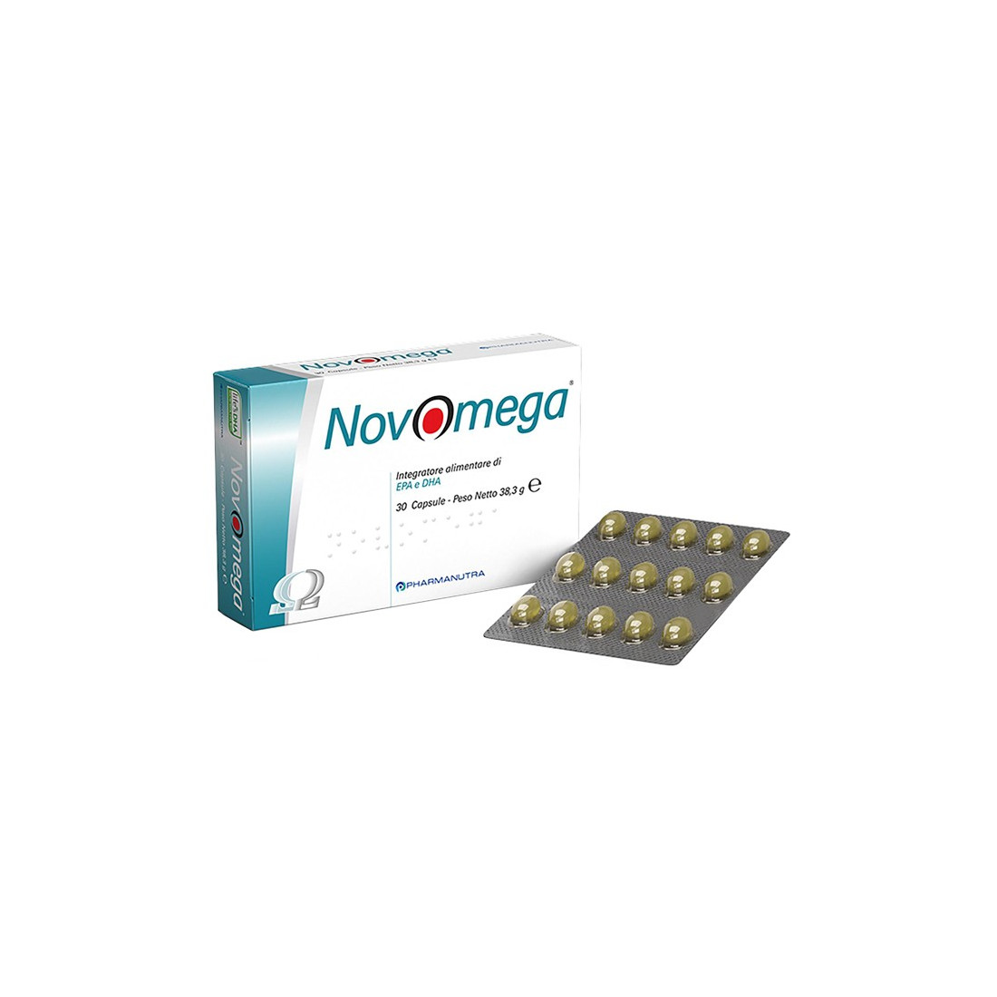 NOVOMEGA INTEGRATORE PER COLESTEROLO E TRIGRICERIDI 30 CPS