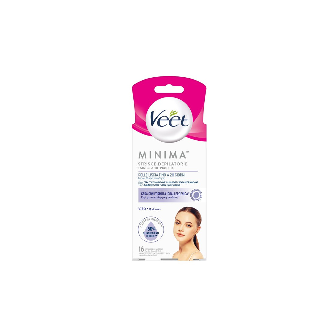 VEET STRISCE VISO 16PZ