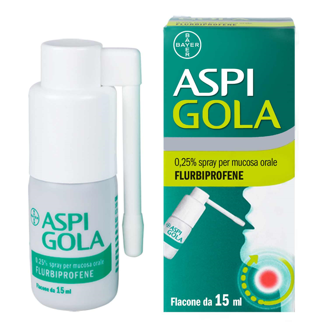 ASPI GOLA OS SPRAY 15ML 0.25%