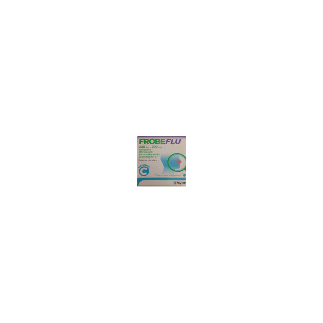 FROBEFLU 20CPR EFF 330MG+200MG