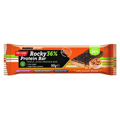NAMED BARRETTA PROTEICA ROCKY 36% GUSTO ARACHIDI SALATE