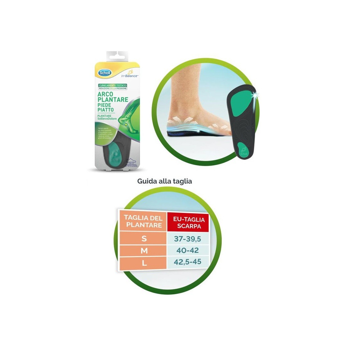 SCHOLL PLANTARE ARCO S 2PZ