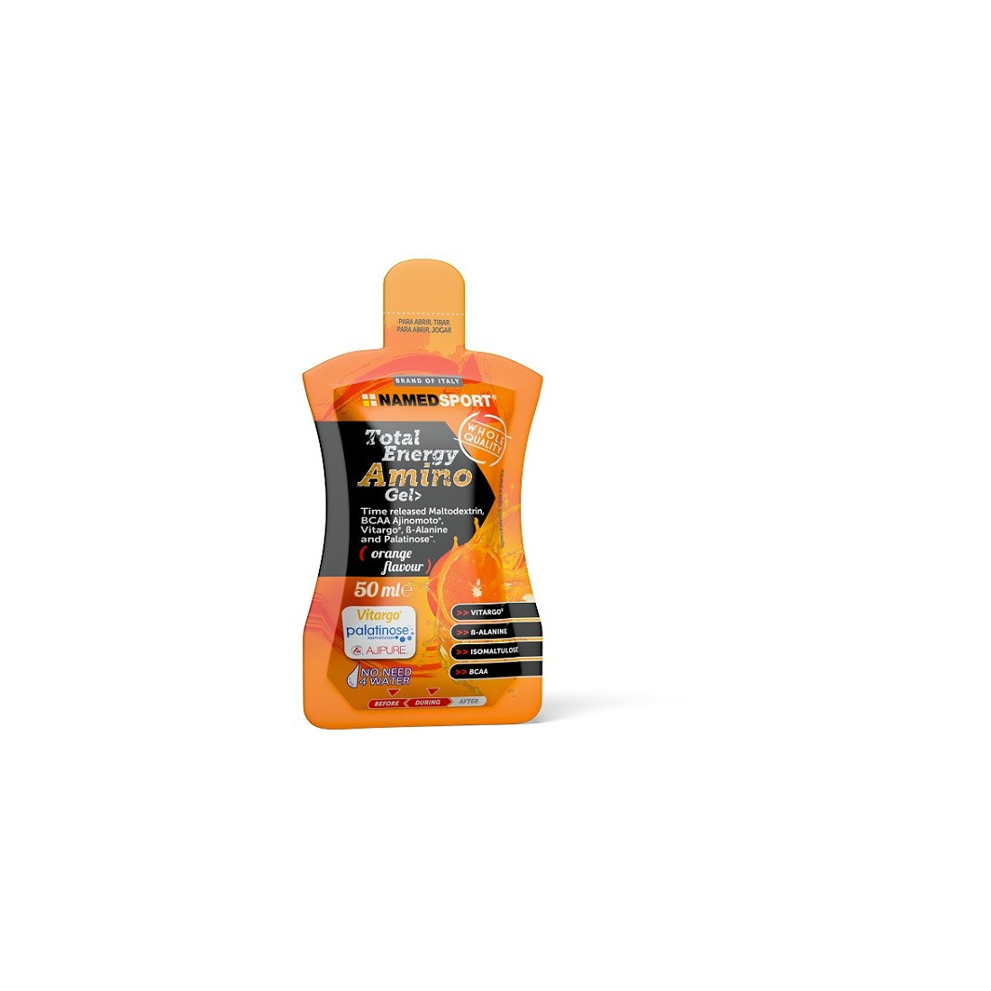 NAMED TOTAL ENERGY AMINO GEL GUSTO ARANCIO