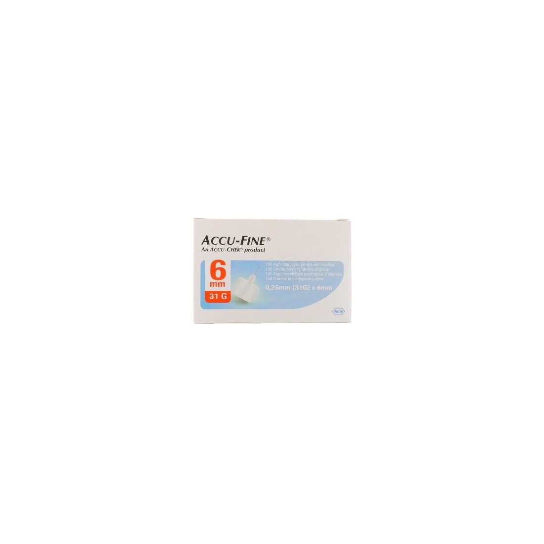 ACCU-FINE NEEDLE G31 6MM 100PCS