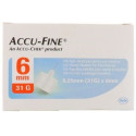 ACCU-FINE NEEDLE G31 6MM 100PCS