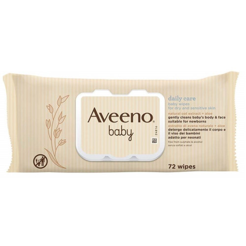 AVEENO BABY WIPES 72PC