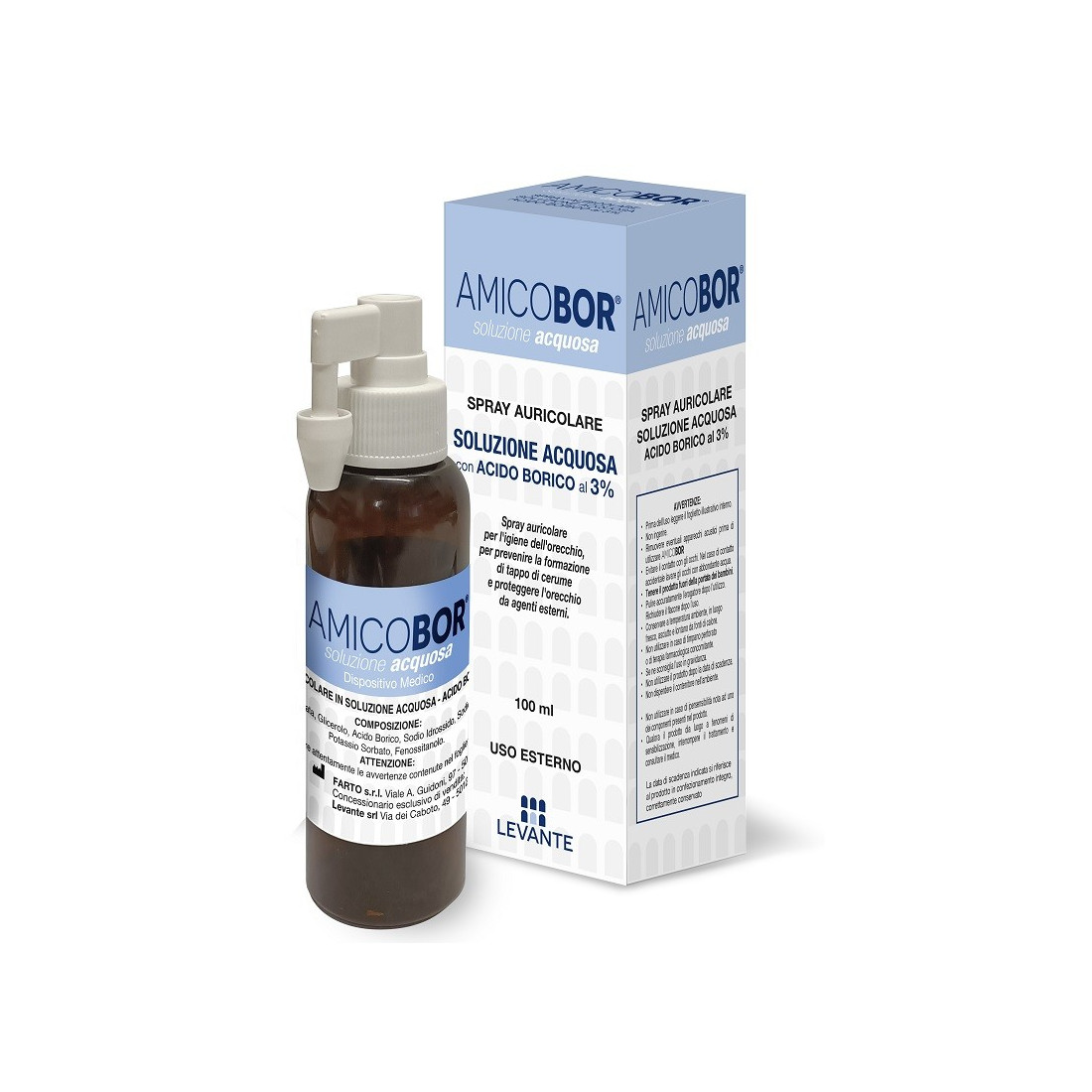 AMICOBOR SOL ACQUOSA 100ML