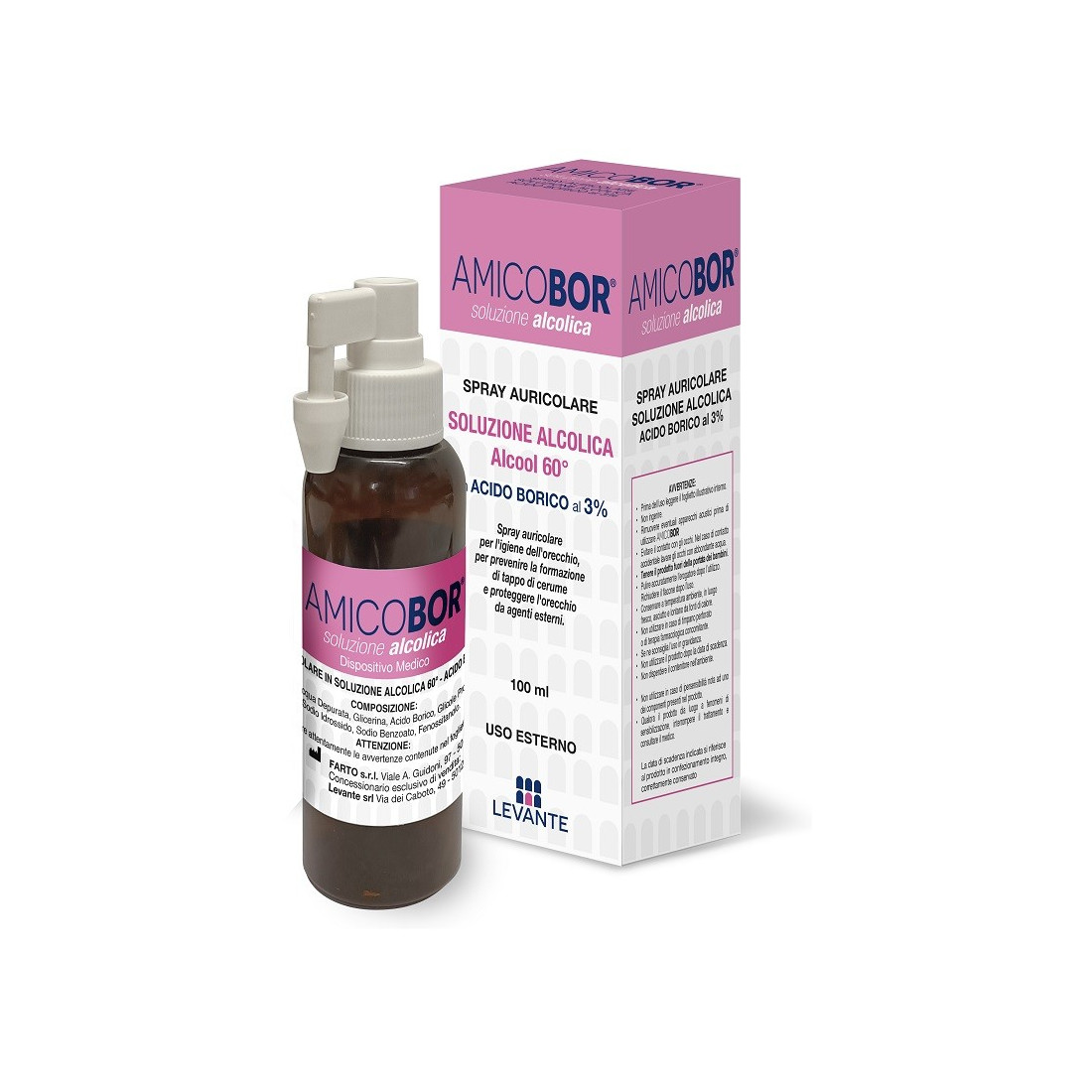 AMICOBOR SOL ALCOLICA 100ML
