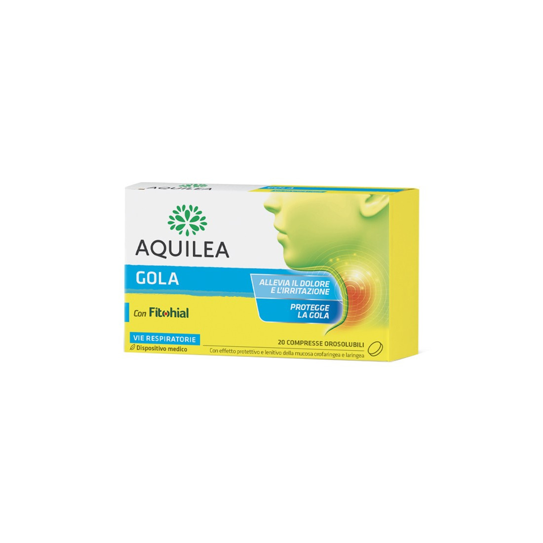 AQUILEA THROAT 20 ODOURABLE TABLETS
