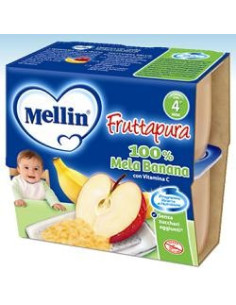 MELLIN FRUTTA PURA ME/BA4X100G