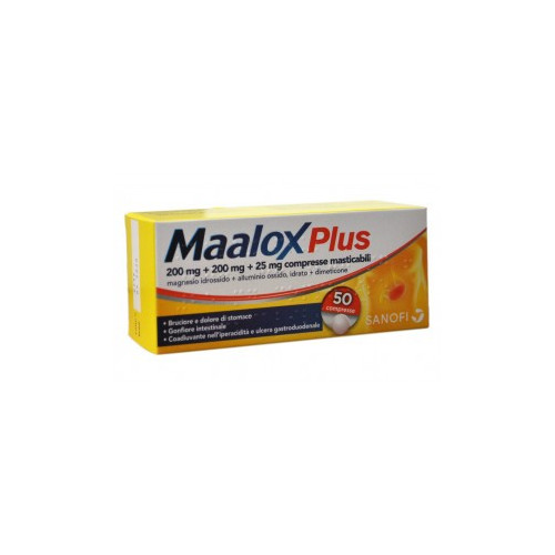MAALOX PLUS 50CPR MAST