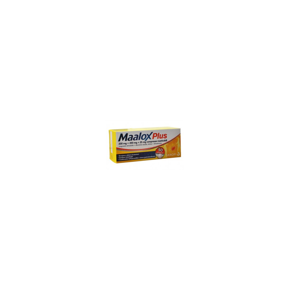 MAALOX PLUS 50CPR MAST