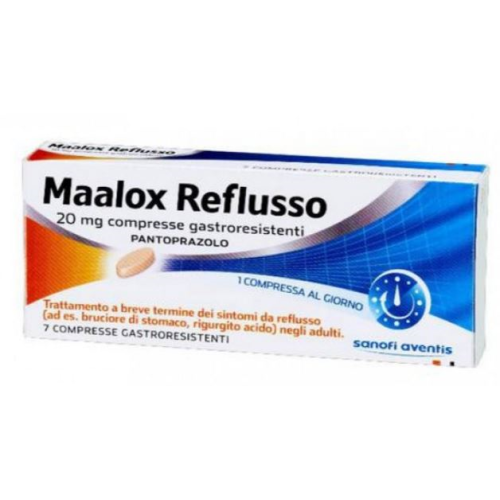 MAALOX REFLUS 7CPR 20MG