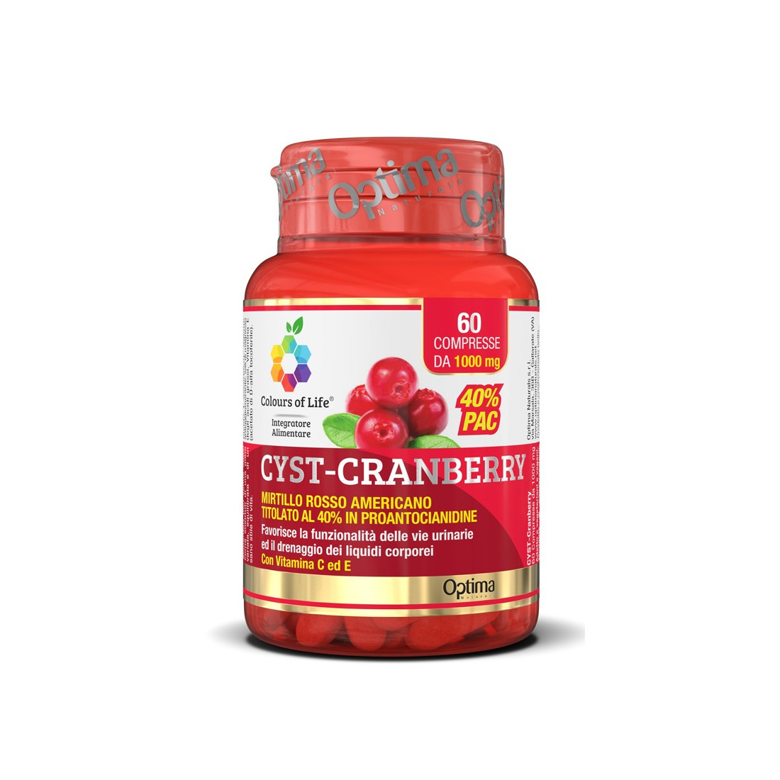 CYST-CRANBERRY 60CPR COLOURS