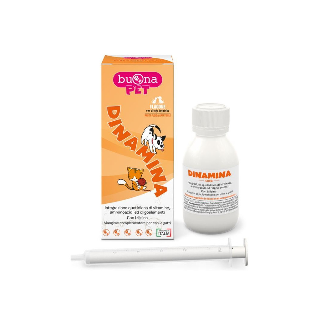 DYNAMINE BOTTLE 60G BUONAPET IS NOT INTENDED TO BE USED