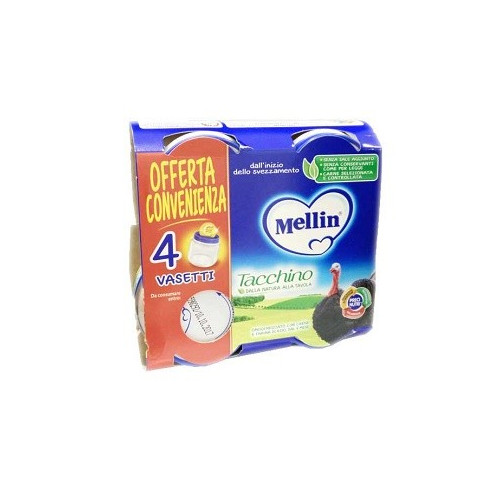 MELLIN OMOG TACCHINO 4X80G