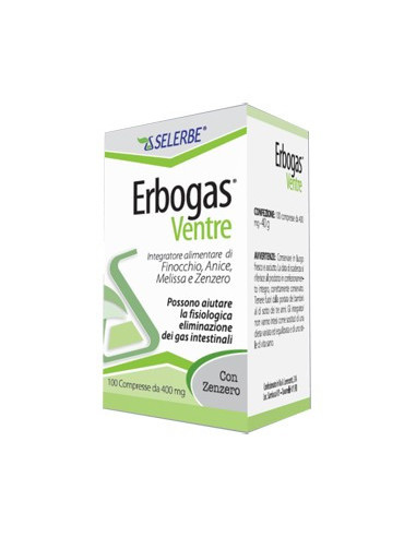 ERBOGAS VENTRE 100 COMPRESSE