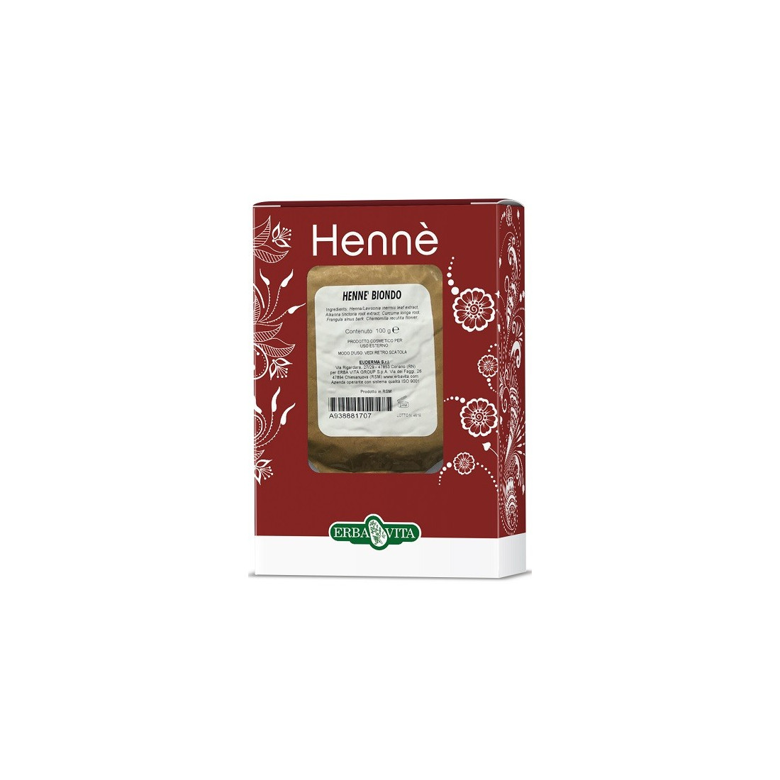 HENNE COLOR CAP BIONDO 100G