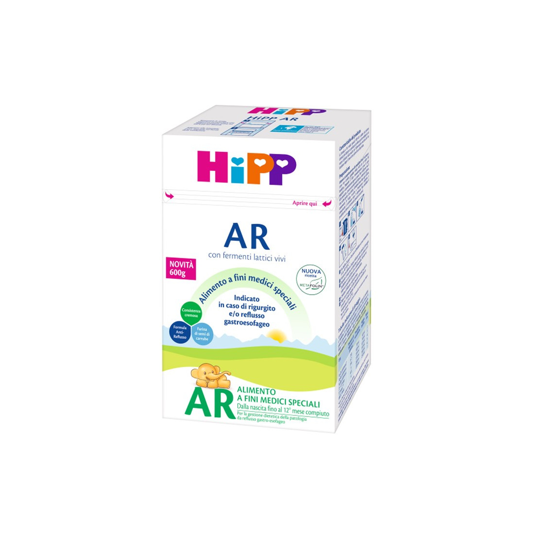 HIPP LATTE AR C/METAFOLINA600G