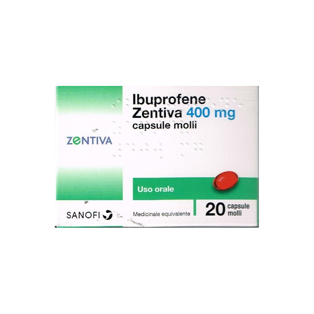 IBUPROFENE ZEN 20CPS MOL 400MG