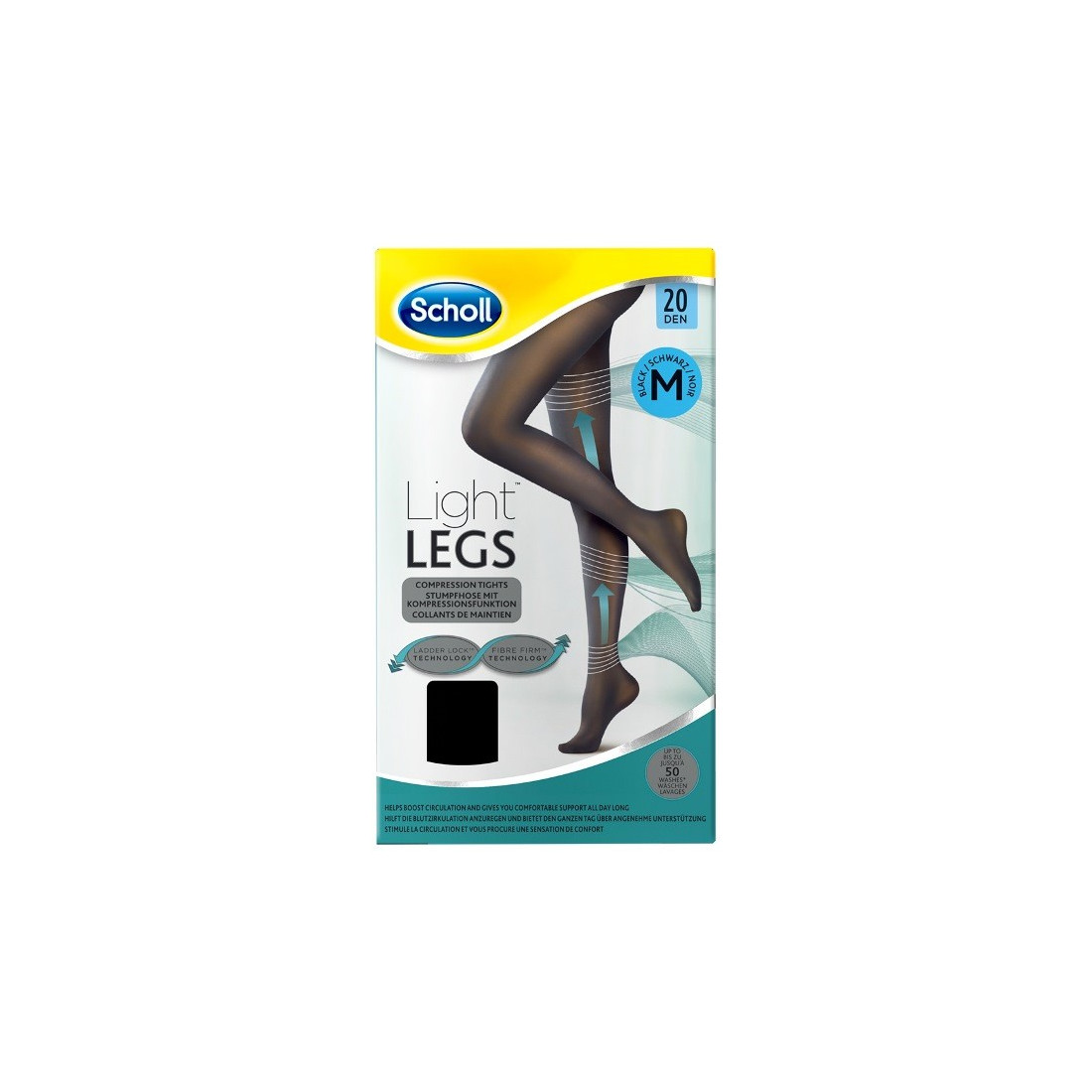 SCHOLL LIGHTLEGS20 DEN M BLACK