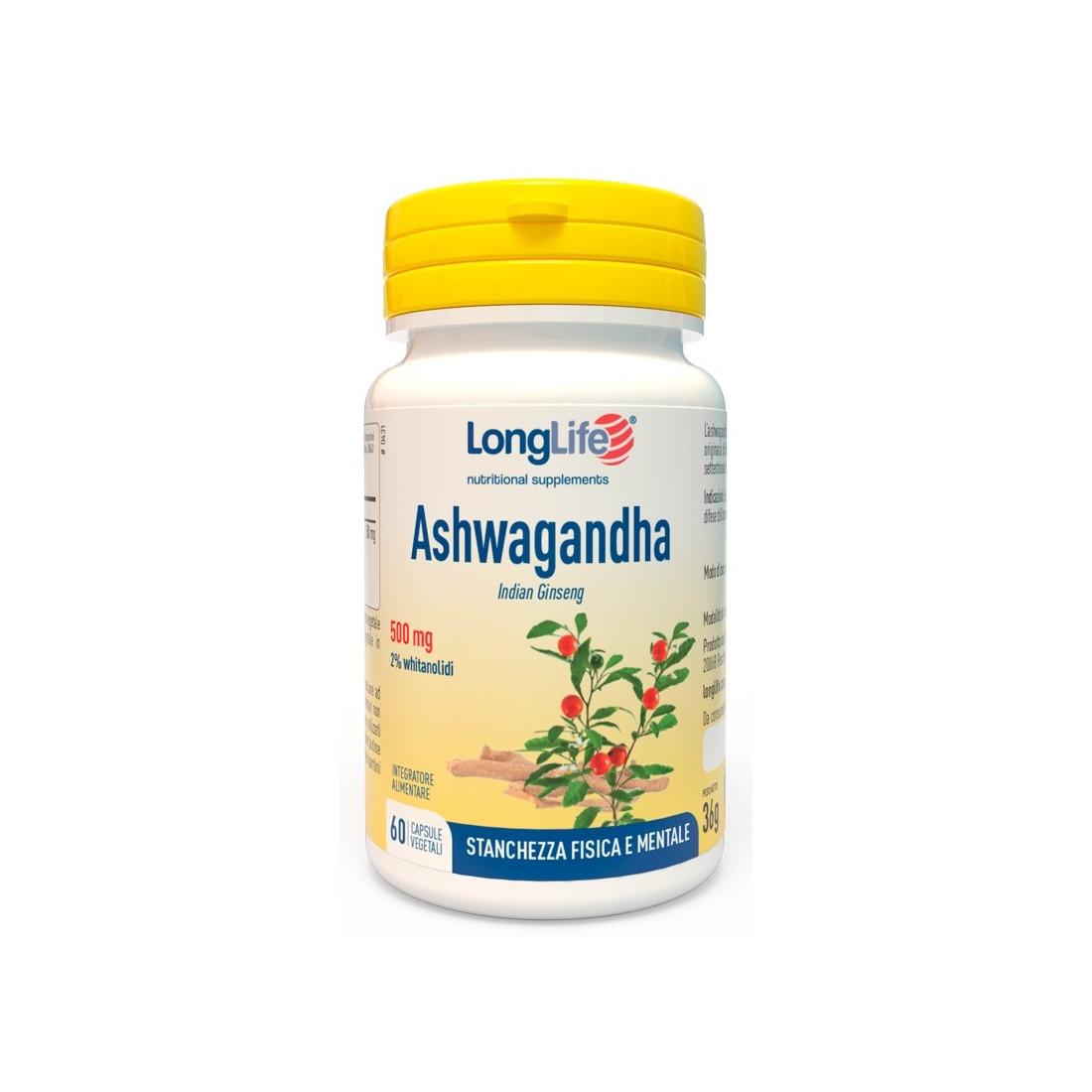 LONGLIFE ASHWAGANDHA 60CPS
