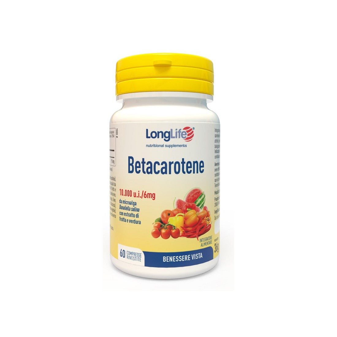 LONGLIFE BETACAROTENE 60CPR