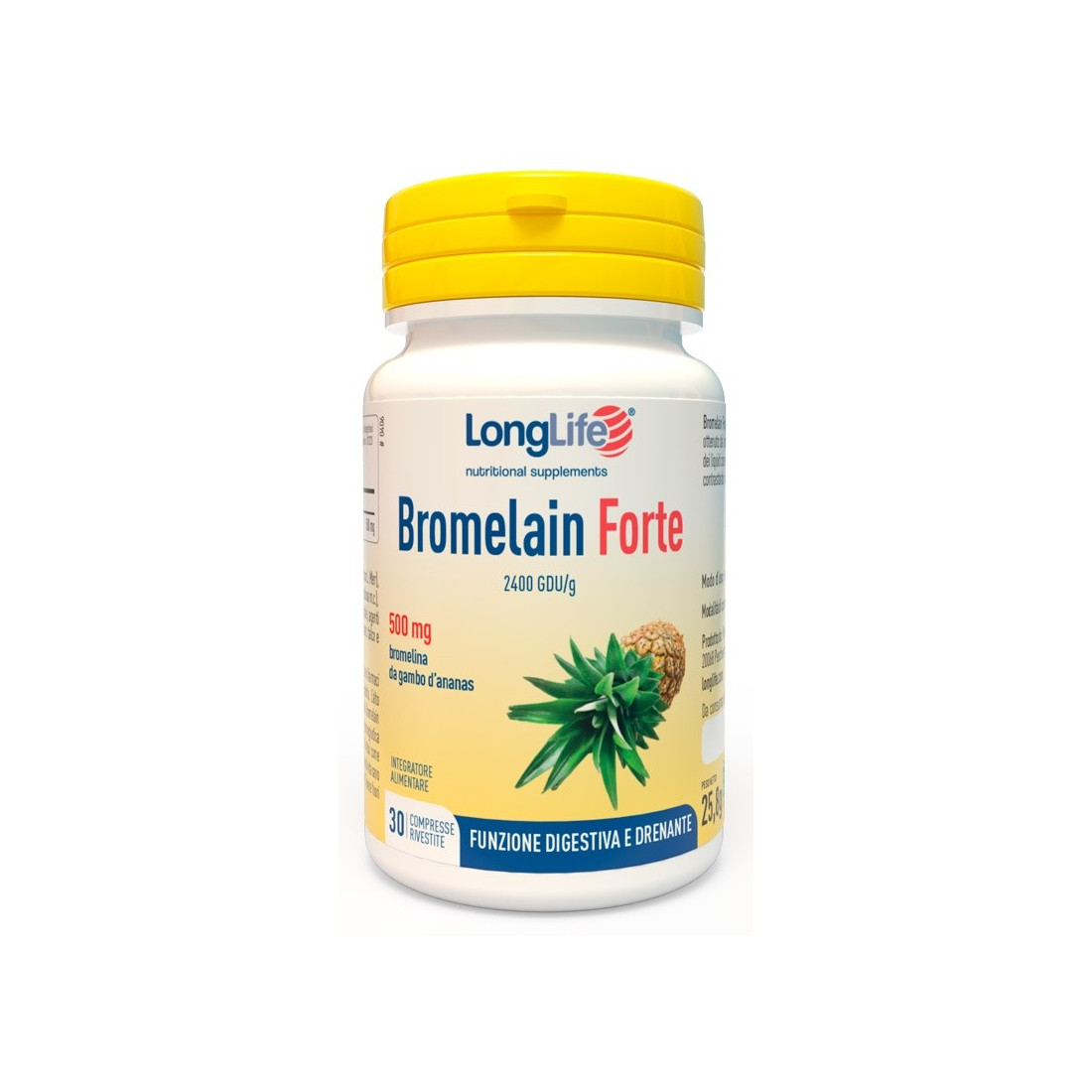 LONGLIFE BROMELAIN FORTE 30CPR