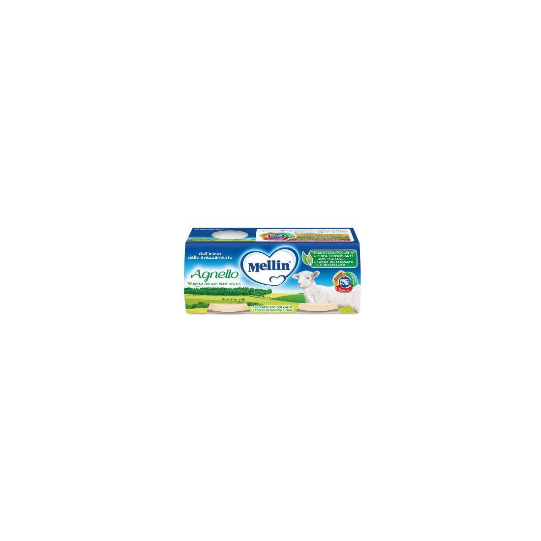 MELLIN OMOG AGNELLO 2X80G