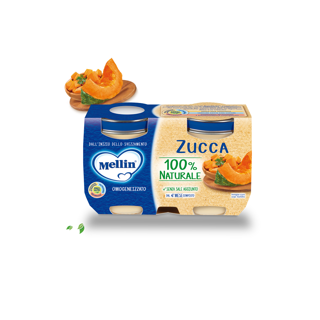 MELLIN OMOG ZUCCA 2X125G