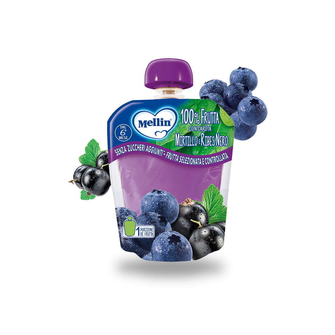 MELLIN POUCH MIRTILLO/RIBES90G