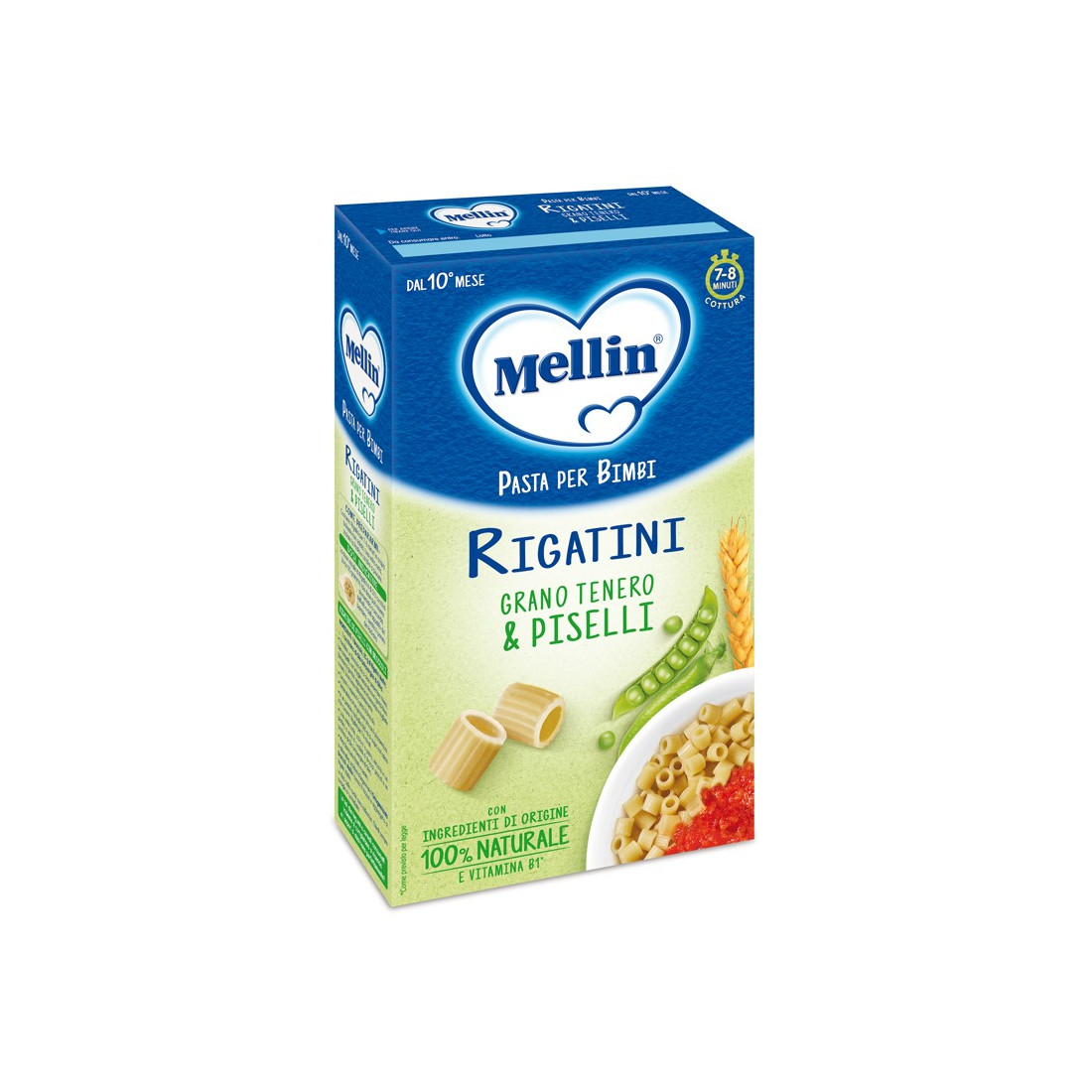 MELLIN RIGATINI WITH PISELLS