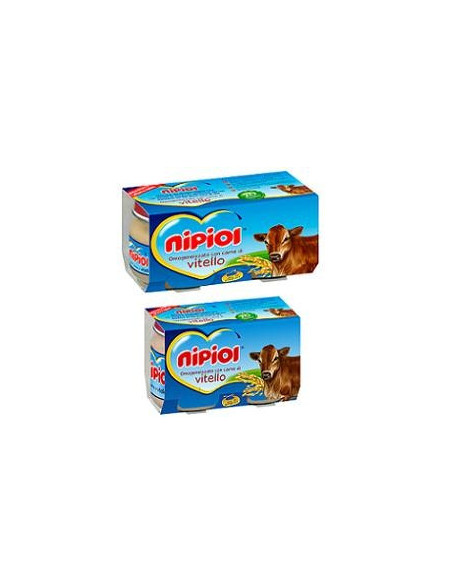 NIPIOL OMOG VITELLO 120G 2PZ
