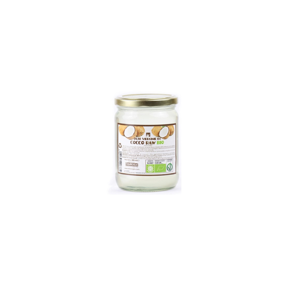 OLIO DI COCCO BIO 500ML
