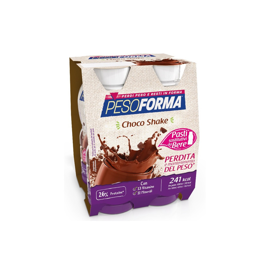 PESOFORMA CHOCO SHAKE 4X236ML